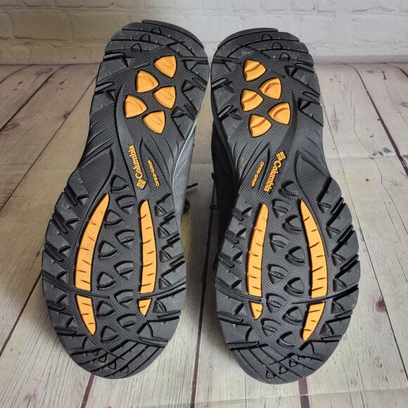 Columbia Waterproof Amped Hiking Boots Gray/Teal Newton Ridge Womens 8 Wide - Picture 5 of 9